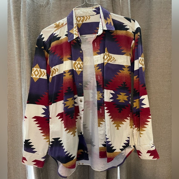 Vintage Western Button Down Shirt - Picture 1 of 7